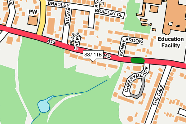 SS7 1TB map - OS OpenMap – Local (Ordnance Survey)