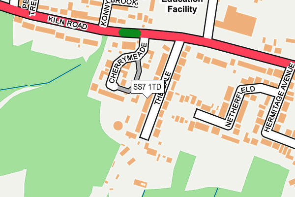 SS7 1TD map - OS OpenMap – Local (Ordnance Survey)