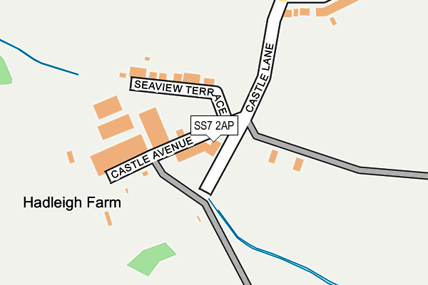 SS7 2AP map - OS OpenMap – Local (Ordnance Survey)