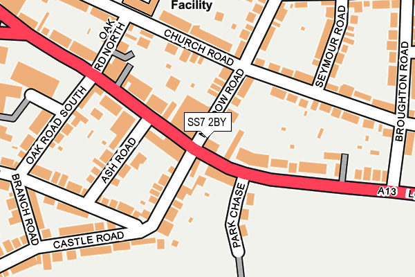 SS7 2BY map - OS OpenMap – Local (Ordnance Survey)