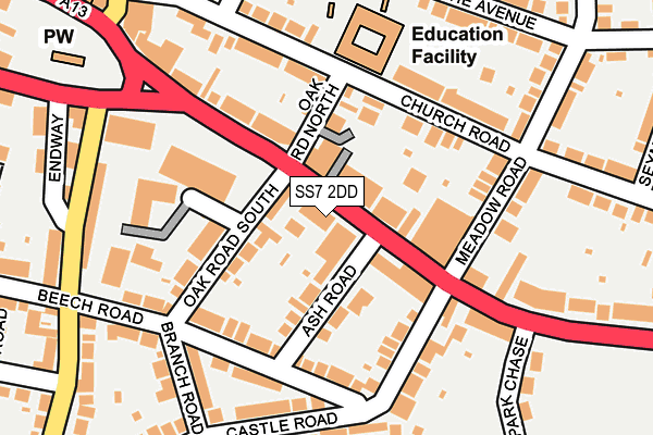 SS7 2DD map - OS OpenMap – Local (Ordnance Survey)