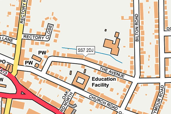 SS7 2DJ map - OS OpenMap – Local (Ordnance Survey)