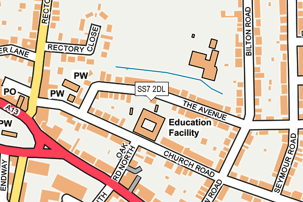 SS7 2DL map - OS OpenMap – Local (Ordnance Survey)
