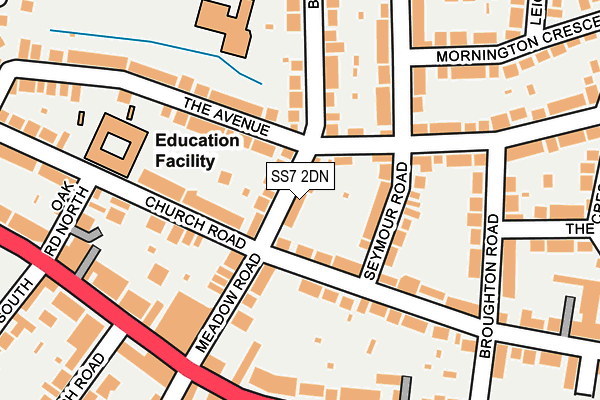 SS7 2DN map - OS OpenMap – Local (Ordnance Survey)