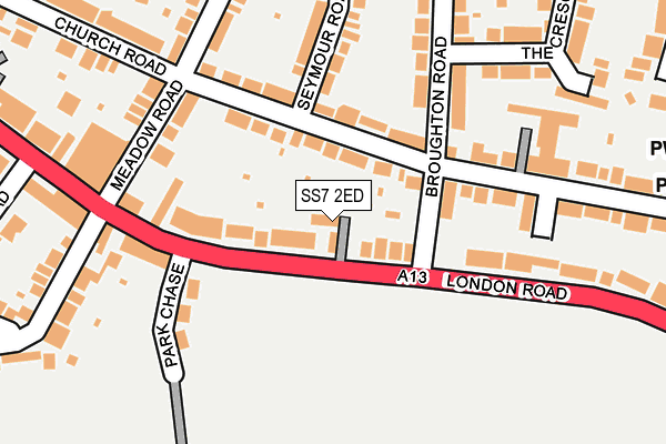 SS7 2ED map - OS OpenMap – Local (Ordnance Survey)