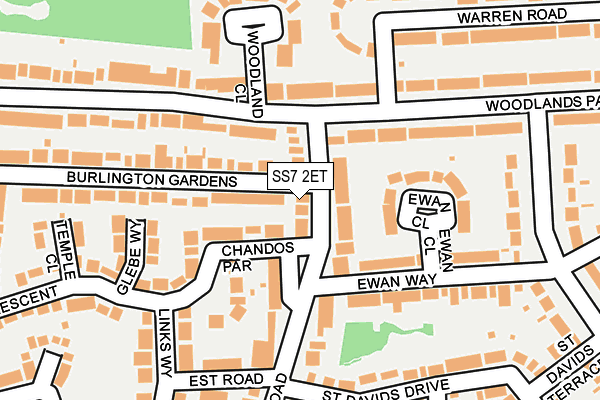 SS7 2ET map - OS OpenMap – Local (Ordnance Survey)