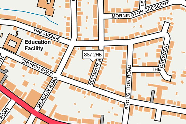 SS7 2HB map - OS OpenMap – Local (Ordnance Survey)