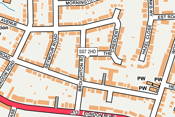 SS7 2HD map - OS OpenMap – Local (Ordnance Survey)