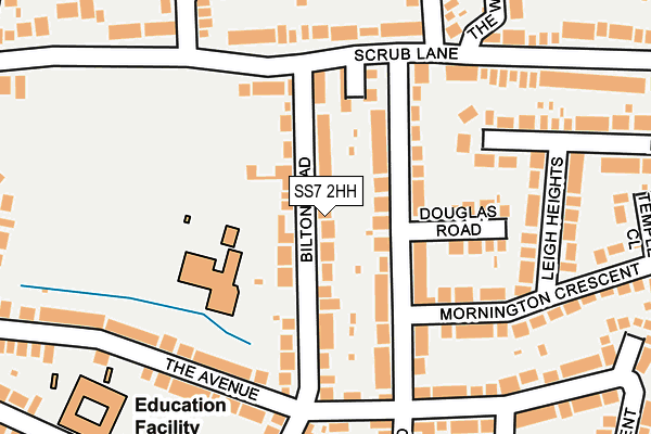 SS7 2HH map - OS OpenMap – Local (Ordnance Survey)