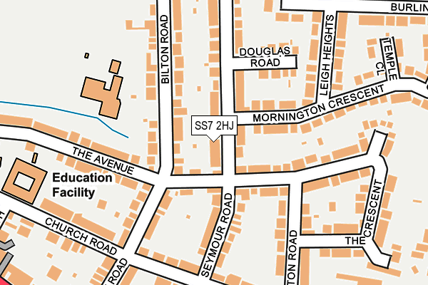 SS7 2HJ map - OS OpenMap – Local (Ordnance Survey)