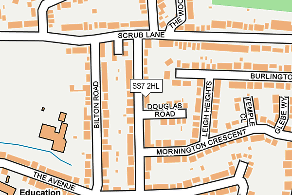 SS7 2HL map - OS OpenMap – Local (Ordnance Survey)