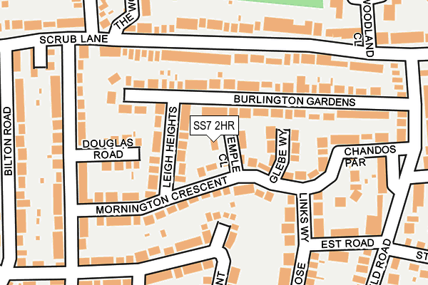 SS7 2HR map - OS OpenMap – Local (Ordnance Survey)