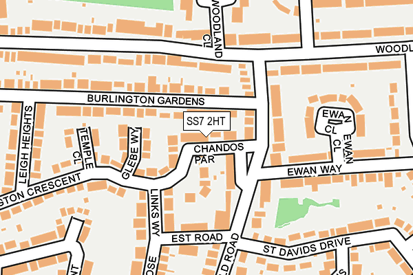SS7 2HT map - OS OpenMap – Local (Ordnance Survey)