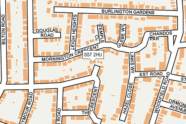 SS7 2HU map - OS OpenMap – Local (Ordnance Survey)