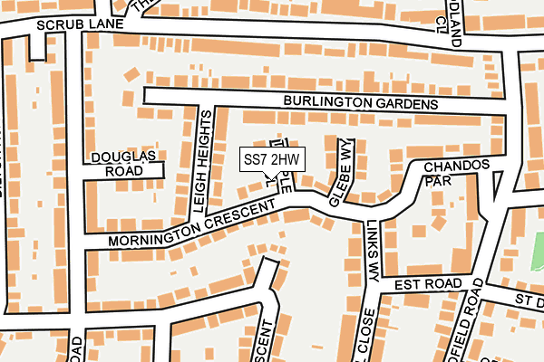 SS7 2HW map - OS OpenMap – Local (Ordnance Survey)