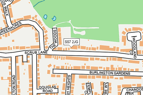 SS7 2JG map - OS OpenMap – Local (Ordnance Survey)