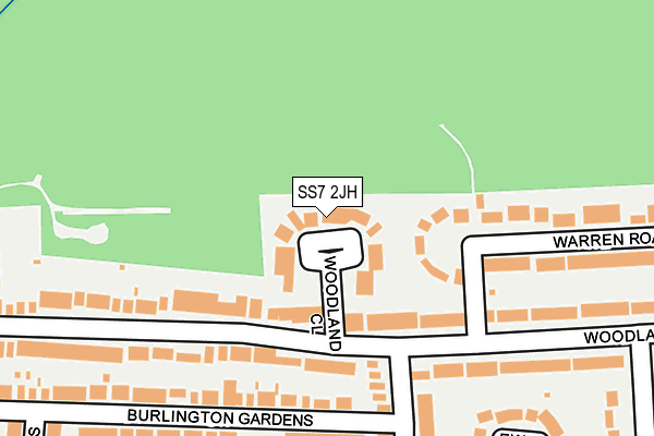 SS7 2JH map - OS OpenMap – Local (Ordnance Survey)