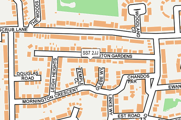 SS7 2JJ map - OS OpenMap – Local (Ordnance Survey)