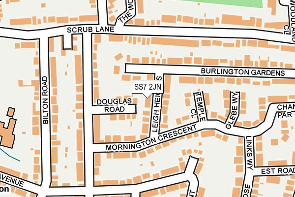 SS7 2JN map - OS OpenMap – Local (Ordnance Survey)