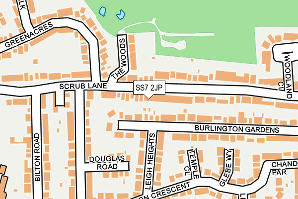 SS7 2JP map - OS OpenMap – Local (Ordnance Survey)