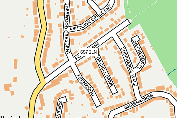 SS7 2LN map - OS OpenMap – Local (Ordnance Survey)