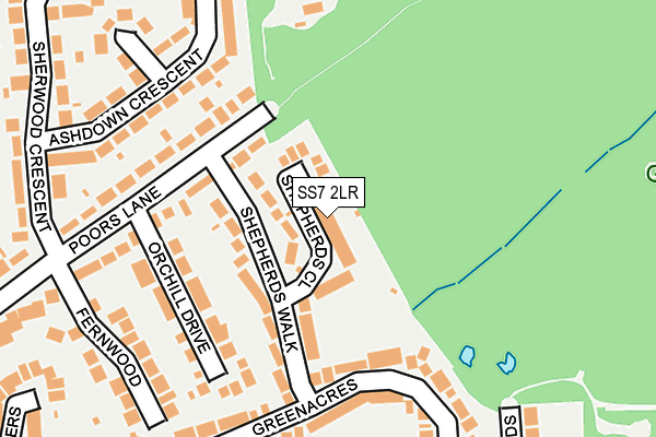 SS7 2LR map - OS OpenMap – Local (Ordnance Survey)