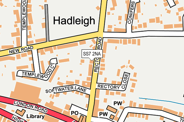 SS7 2NA map - OS OpenMap – Local (Ordnance Survey)