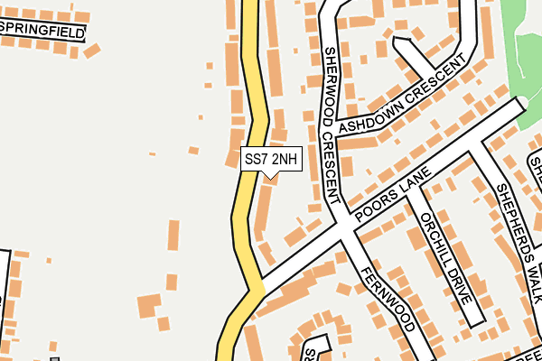 SS7 2NH map - OS OpenMap – Local (Ordnance Survey)