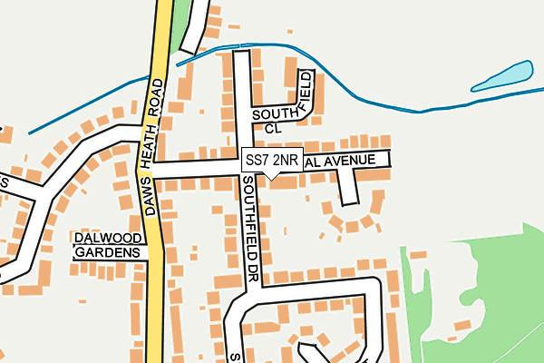 SS7 2NR map - OS OpenMap – Local (Ordnance Survey)