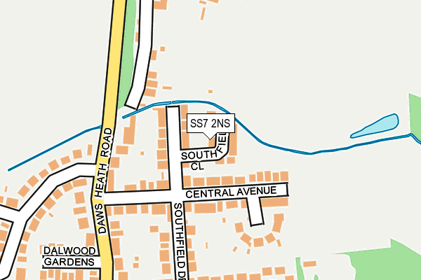 SS7 2NS map - OS OpenMap – Local (Ordnance Survey)