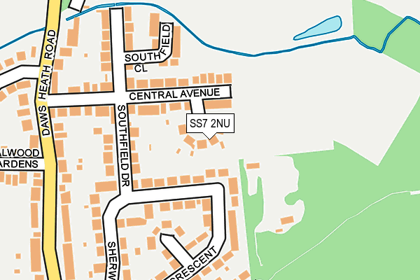 SS7 2NU map - OS OpenMap – Local (Ordnance Survey)