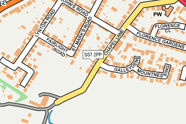 SS7 2PP map - OS OpenMap – Local (Ordnance Survey)