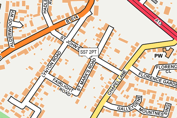 SS7 2PT map - OS OpenMap – Local (Ordnance Survey)