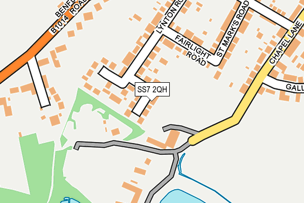 SS7 2QH map - OS OpenMap – Local (Ordnance Survey)