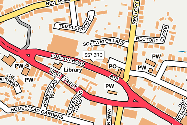 SS7 2RD map - OS OpenMap – Local (Ordnance Survey)