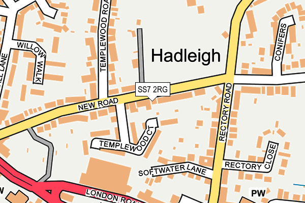 SS7 2RG map - OS OpenMap – Local (Ordnance Survey)