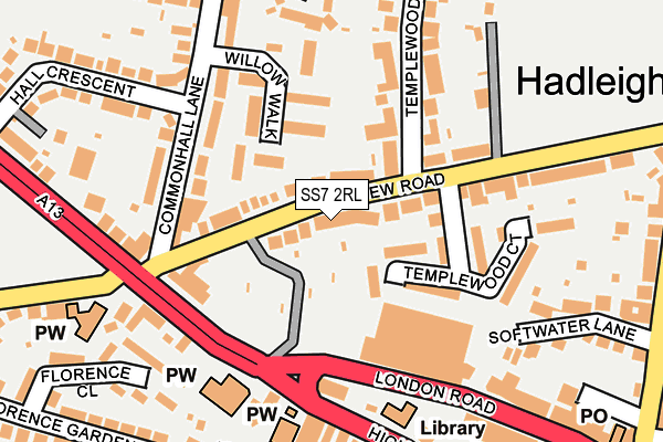 SS7 2RL map - OS OpenMap – Local (Ordnance Survey)