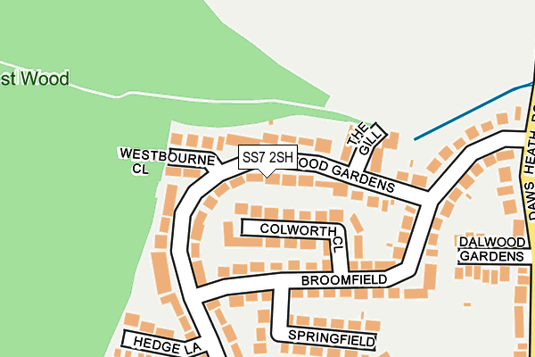 SS7 2SH map - OS OpenMap – Local (Ordnance Survey)