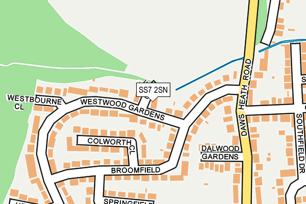 SS7 2SN map - OS OpenMap – Local (Ordnance Survey)
