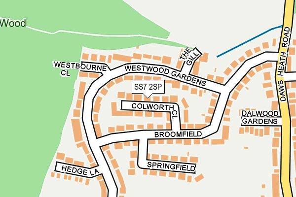 SS7 2SP map - OS OpenMap – Local (Ordnance Survey)