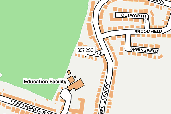 SS7 2SQ map - OS OpenMap – Local (Ordnance Survey)