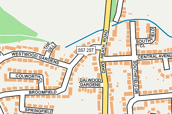 SS7 2ST map - OS OpenMap – Local (Ordnance Survey)