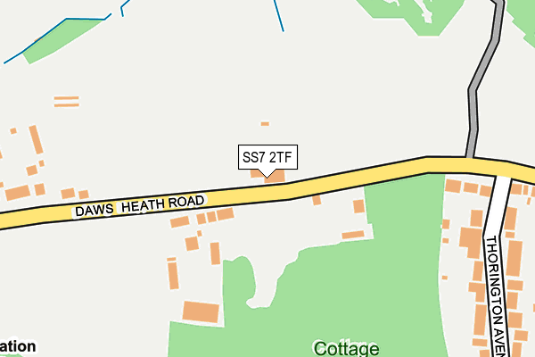 SS7 2TF map - OS OpenMap – Local (Ordnance Survey)