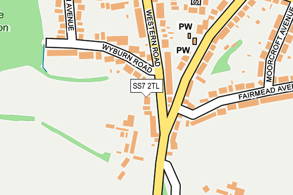 SS7 2TL map - OS OpenMap – Local (Ordnance Survey)