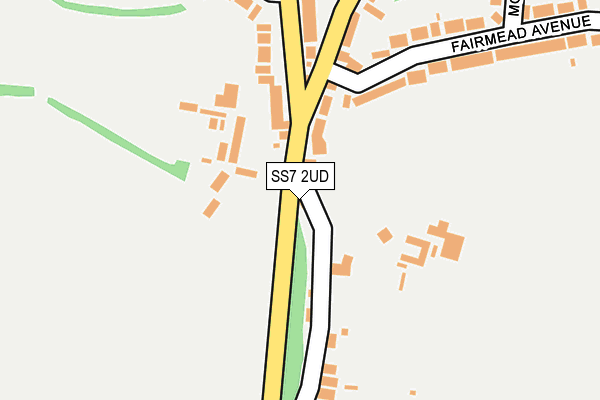 SS7 2UD map - OS OpenMap – Local (Ordnance Survey)