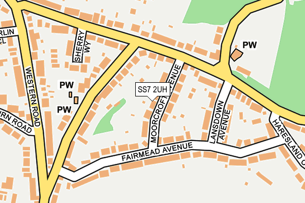 SS7 2UH map - OS OpenMap – Local (Ordnance Survey)