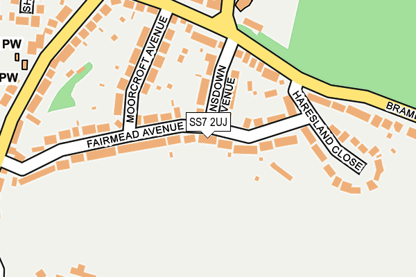 SS7 2UJ map - OS OpenMap – Local (Ordnance Survey)