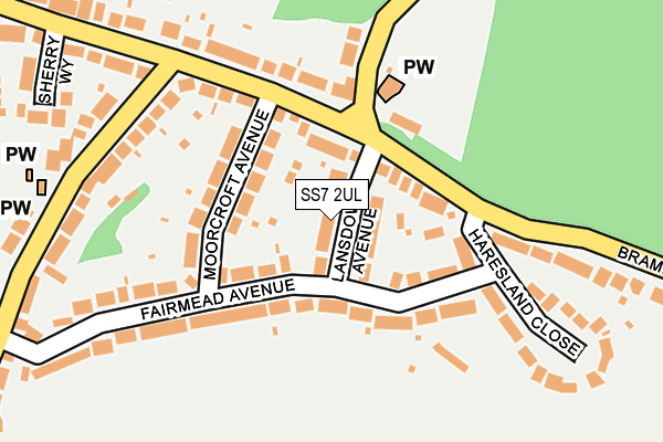 SS7 2UL map - OS OpenMap – Local (Ordnance Survey)