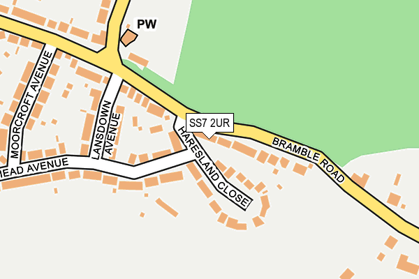 SS7 2UR map - OS OpenMap – Local (Ordnance Survey)