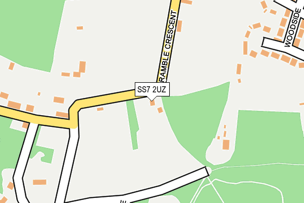 SS7 2UZ map - OS OpenMap – Local (Ordnance Survey)